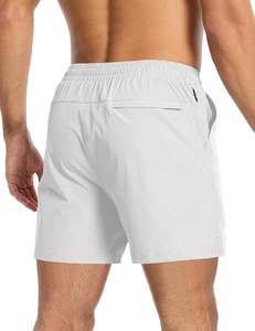 Pantalones cortos de malla atléticos personalizados con forro de compresión bolsillo para teléfono estilo deportivo para entrenamiento deportes Fitness gimnasio correr Jogging - Product Image 3