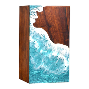 Handmade Wooden Cremation Urn Custom Engraved Memorial <b>Box</b> for Human or Pet Ashes Rustic <b>Keepsake</b> Urn for Loved Ones - Product Image 2