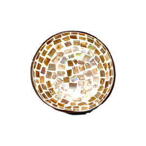 Bol en noix de coco léger fait à la main incrustation de coquille d'œuf Design moderne antique bol décoratif emballage en Carton - Product Image 6