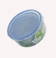 5 pièces PP Injection conteneurs de stockage des aliments couvercles transparents à pression micro-ondes sans BPA pour le déjeuner préparation des repas stockage des restes