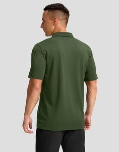 เสื้อโปโลสำหรับผู้ชายเสื้อโปโลผ้าโพลีเอสเตอร์แบบแห้งพร้อมโลโก้แบบปัก - Product Image 3