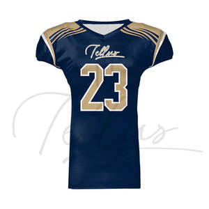 Uniforme de Fútbol Americano de Alta Calidad, Jersey de Manga Corta, 100% Poliéster, Personalizable, Ropa de Equipo, Material Duradero - Product Image 5