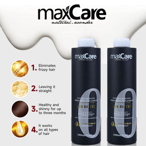 Tratamiento Capilar de Queratina Sin Formaldehído Maxcare, Tratamiento Orgánico para Alisar el Cabello con Colágeno, Champú de 1000 ml - Product Image 3
