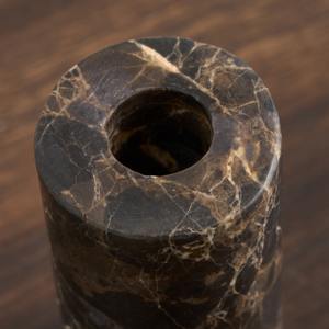 Porte-bougie en marbre élégant, centre de table élégant, accent décoratif, ambiance romantique et ambiance chaleureuse pour la maison - Product Image 2