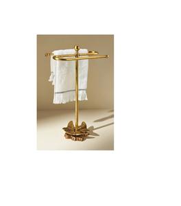 Toallero de latón, accesorio de baño de primera calidad, superficie de metal brillante, forma robusta, artesanía duradera, hogar de lujo - Product Image 4