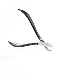Black Non Slip Nail Art Cuticle Scissors Fingernail <b>Dead</b> Skin Remove Nipper Clipper Stainless Steel Pedicure Manicure Tool - Product Image 5