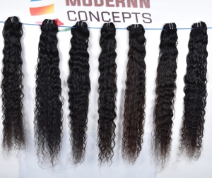 Paquetes rizados de templo indio al por mayor natural sin procesar Extensiones de cabello humano profundo suelto de color brillante - Product Image 4