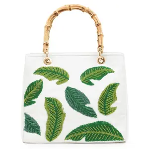 SALE ON LEAVES DESIGN TOTE BAGS MULTIPURPOSE USE WITH CUSTOMIZED DESIGN AVAILABLE IN HIGH QUANTITY FROM INDIA SUPPLIER