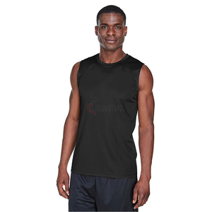 Custom <b>Men</b> <b>Cropped</b> Tank <b>Top</b> 220GSM Cotton Subtle Acid Wash Sleeveless Raw Hem Casual Gym Fitness Wear Manufacturer - Product Image 1
