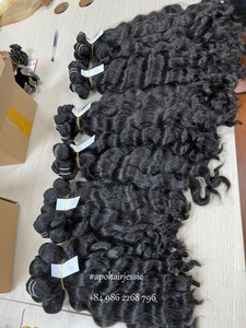 Mechones ondulados de cuerpo virgen Natural, sin procesar, con cierre, cabello vietnamita sin procesar, conjunto de cierre - Product Image 6