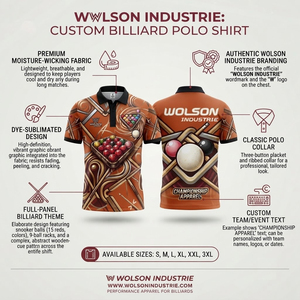 Camiseta de Billar Corta Unisex de Alta Calidad con Estampado Digital Personalizado, Tela Elástica para Adultos, Entrenamiento de Snooker de Verano - Product Image 2