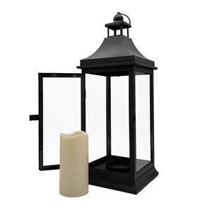 Linterna de metal con acabado personalizado, nueva linterna de metal para el hogar, hotel, decoración navideña para sala de estar. - Product Image 4