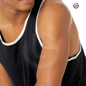 เสื้อกล้ามผ้าฝ้ายถักสำหรับผู้ชายเสื้อผ้าฟิตเนสแบบลำลองระบายอากาศแห้งเร็วน้ำหนักเบา - Product Image 5