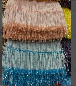New Arrival Delicate <b>Bead</b> Fringe Trim for Haute Couture, Handmade <b>Bead</b> Fringe Tassels Trim Lace Fringe - Product Image 2