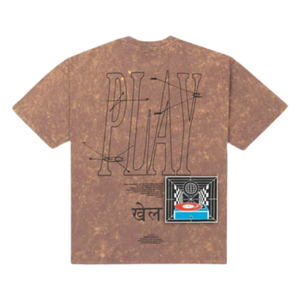 <b>Brown</b> Loose Fit Washed 100% Cotton <b>Men's</b> <b>T</b>-<b>Shirts</b> Vintage Style Casual Streetwear Soft Breathable Daily Urban Wear - Product Image 3