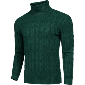 Pull en polyester de haute qualité pour hommes, respirant, logo personnalisé, couleur unie, pull en polyester pour l'hiver, vente en gros - Product Image 3
