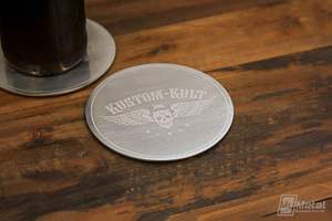 Ensemble de dessous-de-verre en métal texturé diamant, surface antidérapante surélevée, protection de table, vente en gros - Product Image 4