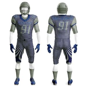 Uniforme de fútbol americano personalizado para hombre, pantalones y camisetas transpirables, ropa de entrenamiento juvenil, paquete de oferta con mangas cortas - Product Image 3