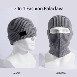 Balaclava de ski 2 en 1 personnalisée, bonnet, chapeau de sport, tricot d'hiver, balaclava pour homme, balaclava de moto - Product Image 2