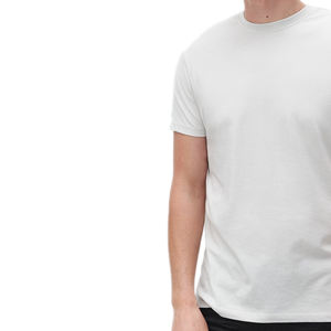 Camisetas blancas personalizadas para hombre con logo personalizado, cuello alto, manga corta, camiseta con letras impresas para hombre, ropa personalizada. - Product Image 6