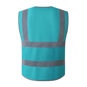 Chaleco DE SEGURIDAD reflectante de alta visibilidad con cremallera y bolsillos para trabajo al aire libre Chaleco DE SEGURIDAD reflectante ligero - Product Image 2