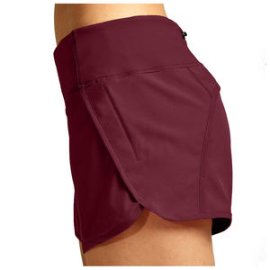 Pantalones cortos de gimnasio para mujer personalizados profesionales, transpirables, de poliéster, licra, entrenamiento atlético, Yoga, sólidos, varios colores, personalizados para - Product Image 2