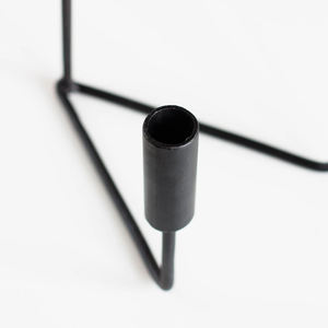 Latest Home Decorative <b>Candle</b> Holders Modern Metal Candlestick Wedding <b>Candle</b> Stand in 3 Armed With <b>Black</b> Coated in Cheap Prices - Product Image 6