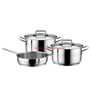 Ensemble de marmites en aluminium poli de haute qualité pour restaurant et cuisine à domicile accessoires de cuisine de qualité commerciale en vente - Product Image 3