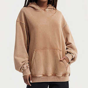 Personnalisé 420gsm Lourd Surdimensionné Lavage À L'Acide À Capuche Hommes Plus La Taille Vintage Uni Teint Poche Tie Dye Serviette Broderie Printemps - Product Image 1