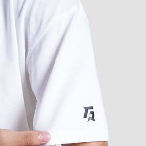 Camiseta GA Prime 100% Algodón Jersey para Entrenamiento en el Gimnasio - Color Blanco - Product Image 5