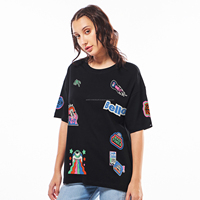 Kaos Formal Wanita Fit2Fight, 100% Katun Berkualitas Tinggi, Bernapas, Polos, Lengan Panjang, Kancing, Kerah V