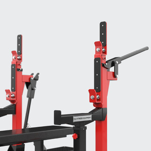 QLI QPDR83 Dual Powerlifting Training <b>Rack</b> Adjustable Bar Holders for Safe Squats <b>Bench</b> Work and Strength Development - Product Image 5