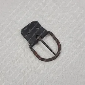手工锻造钢制皮带扣，带小件，适用于宽皮带