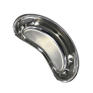 Bandeja curva en forma de riñón de disección de alta calidad, uso quirúrgico médico, acabado de espejo no tóxico y saludable, acero inoxidable - Product Image 4