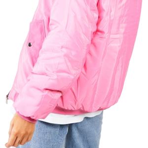 Nouveaux blousons bombardiers en satin de soie personnalisés pour femmes blouson bombardier en satin de baseball au fournisseur en gros et au fabricant vestes en satin pour femmes - Product Image 5