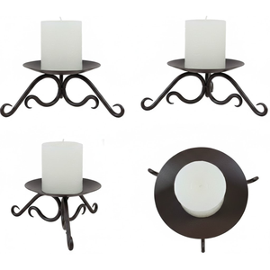 RK-330434 Candelabro de Hierro Forjado de la Mejor Calidad, Soporte de Metal Decorativo Hecho a Mano para Decoración de Interiores de Hogar Moderno y Lujoso - Product Image 5