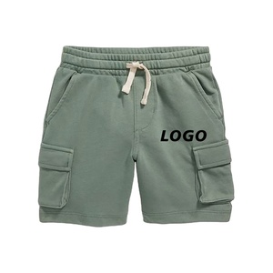 กางเกงขาสั้นผ้าฝ้าย100% สีพื้นสำหรับเด็กผู้ชายกางเกงลำลองแฟชั่นเด็กวัยหัดเดินผ้าฝ้ายฤดูร้อน - Product Image 1