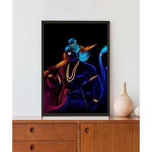 Arte de Pared Acrílico con Luz LED Jai Hanuman, Atractivo Adorno de Pared en Tamaños 12x8, 18x12, 24x16 - Product Image 2