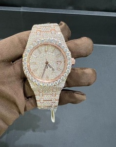 นาฬิกาเพชรโมอิสสีโรสโกลด์14K, นาฬิกาเพชรมอสซาไนต์มีเอกลักษณ์เฉพาะ, นาฬิกาอัตโนมัติ, นาฬิกาสำหรับผู้ใหญ่, สแตนเลสสตีล - Product Image 3