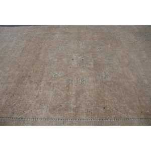 9.9x14.5 ft Rug, Turkish Vintage Oversize Rug, <b>Brown</b> <b>Wool</b> Rug - Product Image 4