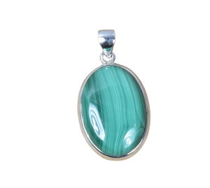 Tendance Design Pendentif Malachite Gemstone 925 Pendentif En Argent Sterling Cadeau De Mariage Parfait pour l'amour Avec 925 Bijoux Estampillés - Product Image 1