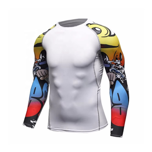 Vêtement de sport respirant à séchage rapide, écologique, personnalisé, rash guard pour hommes, MMA, BJJ, arts martiaux, short pour adultes et garçons - Product Image 3