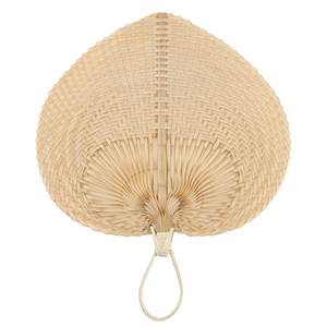 Abanico de Mano Tradicional de Bambú Mini con Hoja de Palma y Rafia, Abanico Vietnamita Tallado para Bodas de Verano - Product Image 2