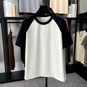 Camiseta informal unisex para hombre, logotipo impreso personalizado, patrón sólido, ajuste holgado, tejido para niño, talla 220g, peso de tela en blanco - Product Image 4