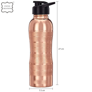 2024 Pure Copper Water <b>Bottle</b> With <b>Sipper</b>, for Ayurveda Health Benefits - Product Image 2