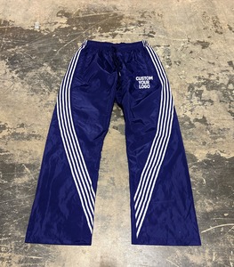 เสื้อกันลมสำหรับผู้ชายกางเกงผ้าไนลอนสำหรับวิ่งมีขนาดใหญ่กางเกงสเวตเตอร์ปักลายทาง - Product Image 2