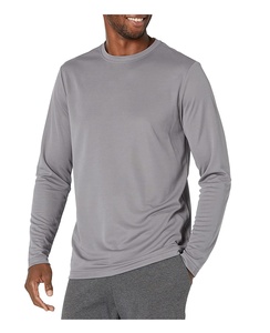 Camiseta de manga larga de doble capa en blanco con logotipo personalizado para deportes al aire libre, camiseta de manga larga de doble capa para hombre - Product Image 1