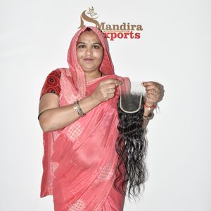 Extensions de cheveux humains ondulés naturels à double trame, 100% vierges non traités, double trame, qualité HD 4*4, origine vietnamienne - Product Image 6