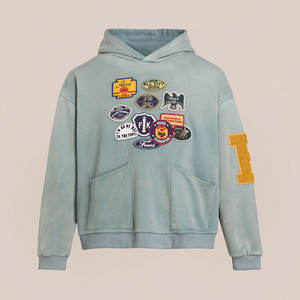 เสื้อฮู้ดดี้ซิปหน้าสำหรับผู้ชาย คุณภาพสูง ผลิตจากโพลีเอสเตอร์/คอตตอน ทรงปกติ ซักแบบแอซิดวอช ทนทาน เหมาะสำหรับฤดูหนาว รับผลิตแบบ OEM - Product Image 1