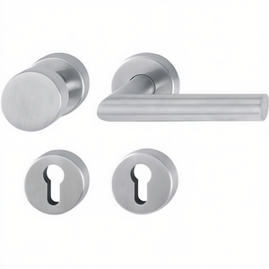 Ensemble de rosettes en acier inoxydable HOPPE, collection Amsterdam F69 PZ DIN pour gauche/droite, plat D/K, accessoire d'outil de nettoyage domestique - Product Image 3